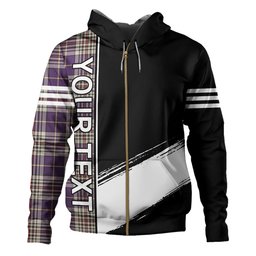 ScotsTee Shop Scottish Thompson Variant (Thomson Variant) Weathered Clan Crest Tartan Hoodie Quarter Personalized