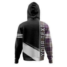 ScotsTee Shop Scottish Thompson Variant (Thomson Variant) Weathered Clan Crest Tartan Hoodie Quarter Personalized