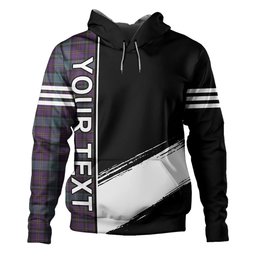 ScotsTee Shop Scottish Weir Weathered Clan Crest Tartan Hoodie Quarter Personalized