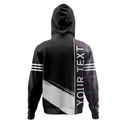 ScotsTee Shop Scottish Weir Weathered Clan Crest Tartan Hoodie Quarter Personalized