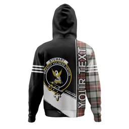 ScotsTee Shop Scottish Stewart Dress Weathered Clan Crest Tartan Hoodie Quarter Personalized