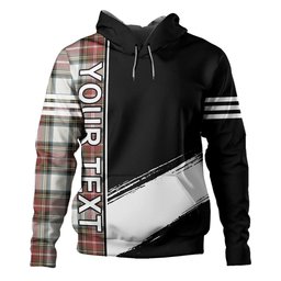 ScotsTee Shop Scottish Stewart Dress Weathered Clan Crest Tartan Hoodie Quarter Personalized