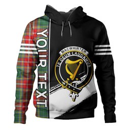 ScotsTee Shop Scottish MacWhirter Modern Clan Crest Tartan Hoodie Quarter Personalized