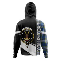 ScotsTee Shop Scottish Maver Dress Modern Clan Crest Tartan Hoodie Quarter Personalized