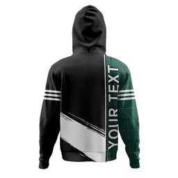 ScotsTee Shop Scottish Marr Modern Clan Crest Tartan Hoodie Quarter Personalized