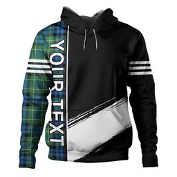 ScotsTee Shop Scottish MacNeil of Colonsay (MacNeil of Barra of Colonsay) Ancient Clan Crest Tartan Hoodie Quarter Personalized