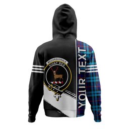 ScotsTee Shop Scottish McCorquodale Clan Crest Tartan Hoodie Quarter Personalized