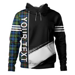 ScotsTee Shop Scottish Smith (MacGowan Hunting) Modern Clan Crest Tartan Hoodie Quarter Personalized