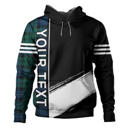 ScotsTee Shop Scottish MacKirdy Modern Clan Crest Tartan Hoodie Quarter Personalized