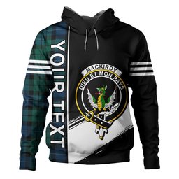 ScotsTee Shop Scottish MacKirdy Modern Clan Crest Tartan Hoodie Quarter Personalized