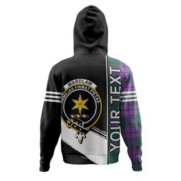 ScotsTee Shop Scottish Wardlaw Ancient Clan Crest Tartan Hoodie Quarter Personalized