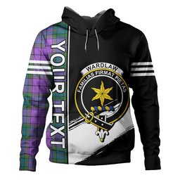 ScotsTee Shop Scottish Wardlaw Ancient Clan Crest Tartan Hoodie Quarter Personalized