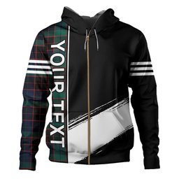 ScotsTee Shop Scottish Stewart Old Modern Clan Crest Tartan Hoodie Quarter Personalized