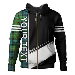ScotsTee Shop Scottish Tait Ancient Clan Crest Tartan Hoodie Quarter Personalized