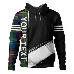ScotsTee Shop Scottish MacLaren Modern Clan Crest Tartan Hoodie Quarter Personalized