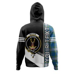 ScotsTee Shop Scottish Maver Dress Ancient Clan Crest Tartan Hoodie Quarter Personalized