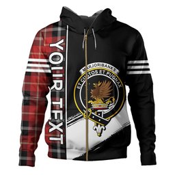 ScotsTee Shop Scottish Marjoribanks Modern Clan Crest Tartan Hoodie Quarter Personalized