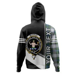 ScotsTee Shop Scottish Murray of Atholl Dress (Murray Dress) Ancient Clan Crest Tartan Hoodie Quarter Personalized