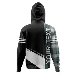 ScotsTee Shop Scottish Murray of Atholl Dress (Murray Dress) Ancient Clan Crest Tartan Hoodie Quarter Personalized