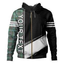 ScotsTee Shop Scottish Ralston US Modern Clan Crest Tartan Hoodie Quarter Personalized