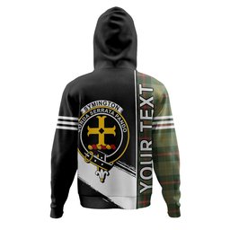 ScotsTee Shop Scottish Symington Modern Clan Crest Tartan Hoodie Quarter Personalized