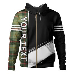ScotsTee Shop Scottish Symington Modern Clan Crest Tartan Hoodie Quarter Personalized