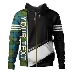 ScotsTee Shop Scottish Muir Ancient Clan Crest Tartan Hoodie Quarter Personalized