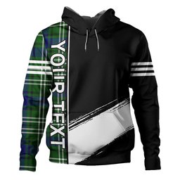 ScotsTee Shop Scottish Purves Clan Crest Tartan Hoodie Quarter Personalized