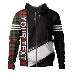 ScotsTee Shop Scottish Murdoch Modern Clan Crest Tartan Hoodie Quarter Personalized