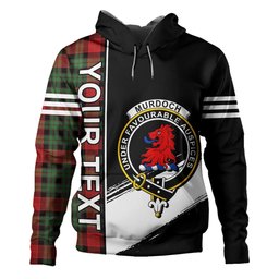 ScotsTee Shop Scottish Murdoch Modern Clan Crest Tartan Hoodie Quarter Personalized