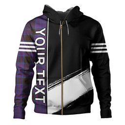 ScotsTee Shop Scottish Phillips Modern Clan Crest Tartan Hoodie Quarter Personalized