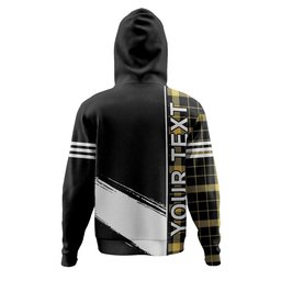 ScotsTee Shop Scottish Raeburn Ancient Clan Crest Tartan Hoodie Quarter Personalized