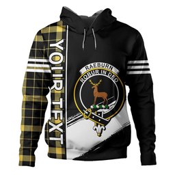 ScotsTee Shop Scottish Raeburn Ancient Clan Crest Tartan Hoodie Quarter Personalized