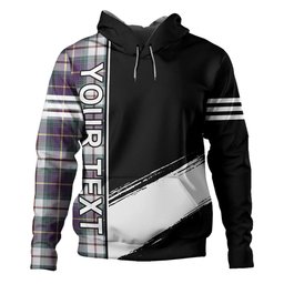 ScotsTee Shop Scottish MacLeod of California Weathered Clan Crest Tartan Hoodie Quarter Personalized