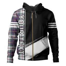 ScotsTee Shop Scottish MacLeod of California Weathered Clan Crest Tartan Hoodie Quarter Personalized