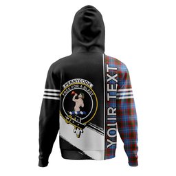 ScotsTee Shop Scottish Pennycook Clan Crest Tartan Hoodie Quarter Personalized