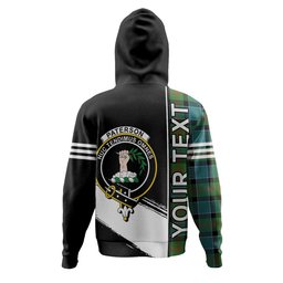 ScotsTee Shop Scottish Paterson Ancient Clan Crest Tartan Hoodie Quarter Personalized