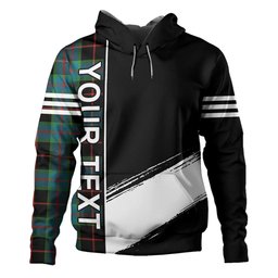 ScotsTee Shop Scottish Nairn Ancient Clan Crest Tartan Hoodie Quarter Personalized