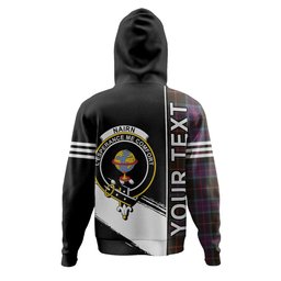 ScotsTee Shop Scottish Nairn Weathered Clan Crest Tartan Hoodie Quarter Personalized