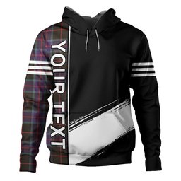 ScotsTee Shop Scottish Nairn Weathered Clan Crest Tartan Hoodie Quarter Personalized