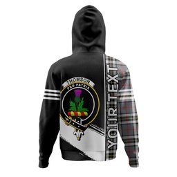 ScotsTee Shop Scottish Thomson Grey (MacThomas Thompson Grey) Ancient Clan Crest Tartan Hoodie Quarter Personalized