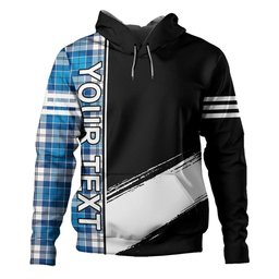 ScotsTee Shop Scottish Roberton Clan Crest Tartan Hoodie Quarter Personalized