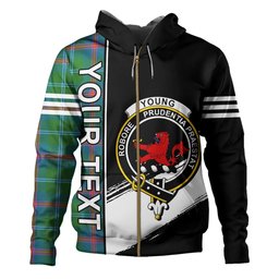 ScotsTee Shop Scottish Young Ancient Clan Crest Tartan Hoodie Quarter Personalized