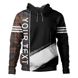 ScotsTee Shop Scottish MacLeod of Skeabost Modern Clan Crest Tartan Hoodie Quarter Personalized