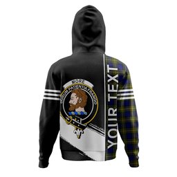 ScotsTee Shop Scottish More (Muir) Clan Crest Tartan Hoodie Quarter Personalized
