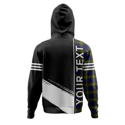 ScotsTee Shop Scottish More (Muir) Clan Crest Tartan Hoodie Quarter Personalized
