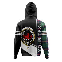 ScotsTee Shop Scottish Young Modern Clan Crest Tartan Hoodie Quarter Personalized