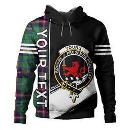 ScotsTee Shop Scottish Young Modern Clan Crest Tartan Hoodie Quarter Personalized