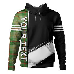 ScotsTee Shop Scottish Symington Ancient Clan Crest Tartan Hoodie Quarter Personalized