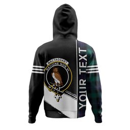 ScotsTee Shop Scottish MacTaggart Modern Clan Crest Tartan Hoodie Quarter Personalized